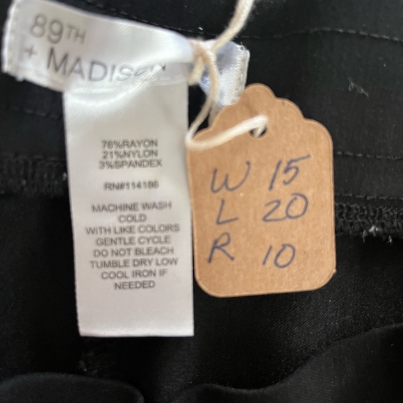 89th + Madison Charcoal Gray Slacks, Trousers Women’s size 8 - Picture 12 of 14